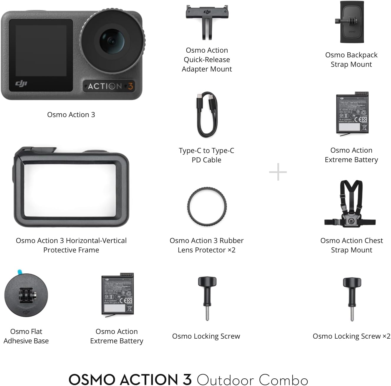 DJI Osmo Action 3 Outdoor Combo, Action Camera 4K with Chest & Backpack Strap Mount for Travel, Sports, Stabilization, Cold Resistant, Waterproof Action Camera with 2 Batteries up to 320 Mins - Image 6