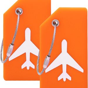 Silicone Luggage Tag with Name ID Card Perfect to Quickly Spot Luggage Suitcase